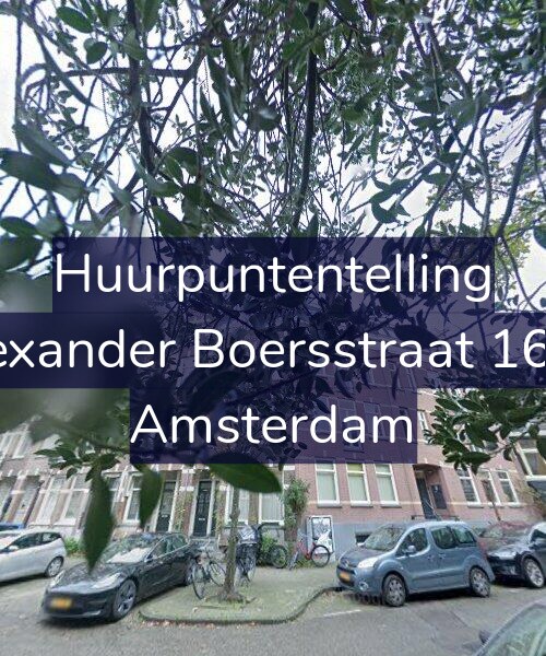 Foto gevel Huurpuntentelling voor Alexander Boersstraat 16-H, Amsterdam