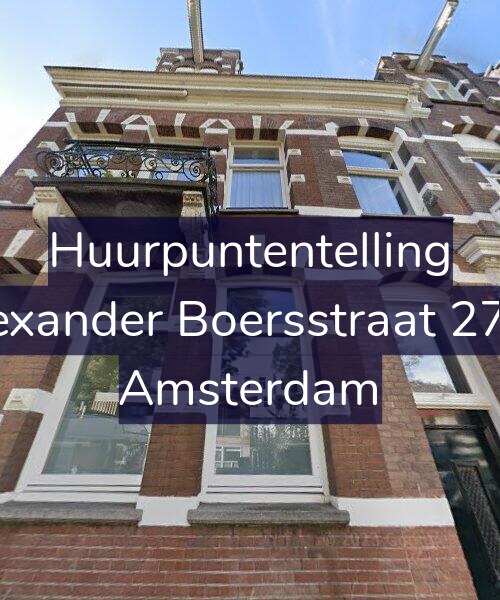Foto gevel Huurpuntentelling voor Alexander Boersstraat 27-B, Amsterdam