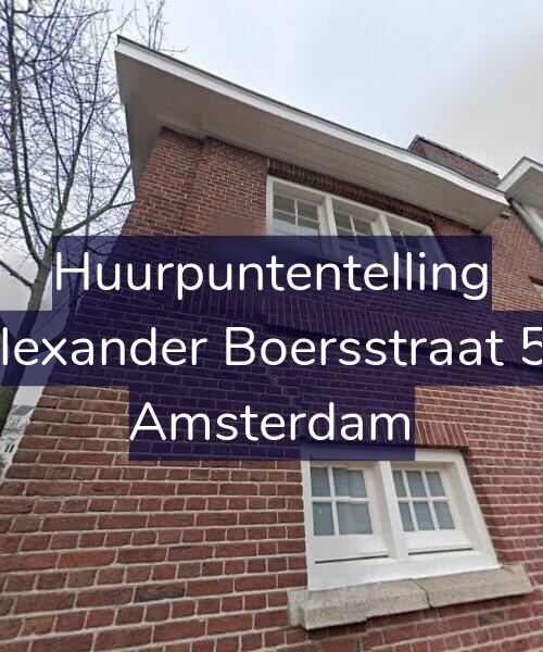 Foto gevel Huurpuntentelling voor Alexander Boersstraat 54, Amsterdam