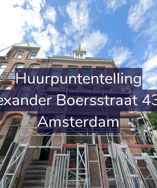 Foto gevel Huurpuntentelling voor Alexander Boersstraat 43-1, Amsterdam