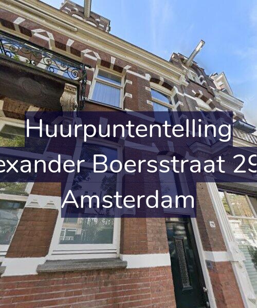 Foto gevel Huurpuntentelling voor Alexander Boersstraat 29-1, Amsterdam