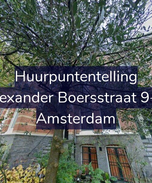 Foto gevel Huurpuntentelling voor Alexander Boersstraat 9-H, Amsterdam