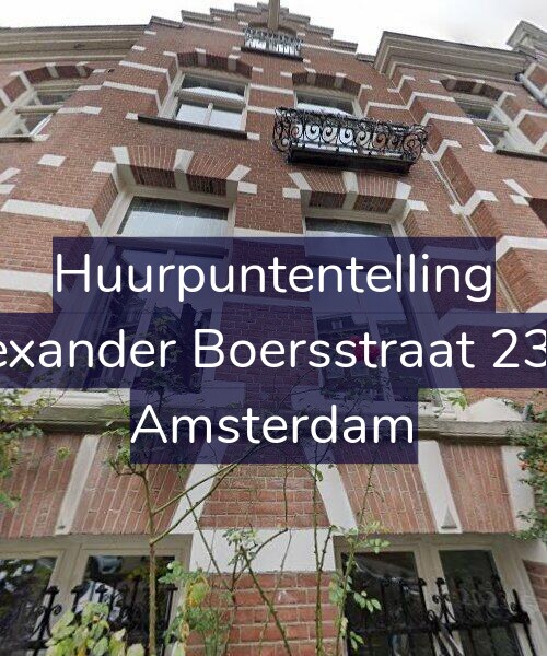 Foto gevel Huurpuntentelling voor Alexander Boersstraat 23-O, Amsterdam