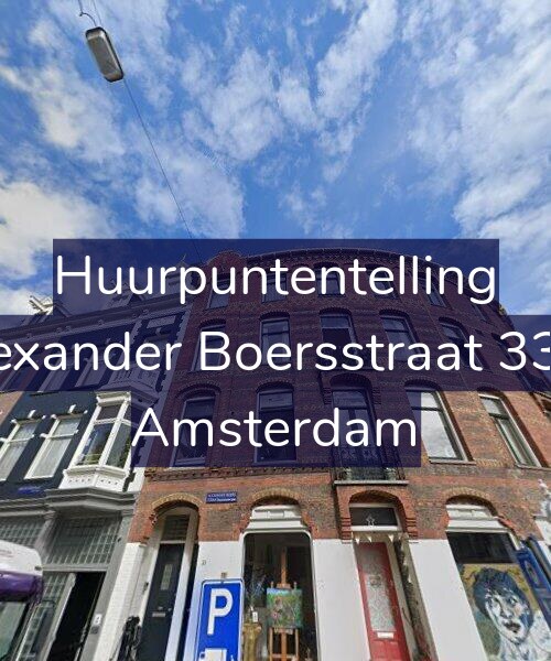 Foto gevel Huurpuntentelling voor Alexander Boersstraat 33-2, Amsterdam