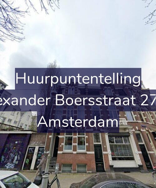 Foto gevel Huurpuntentelling voor Alexander Boersstraat 27-A, Amsterdam