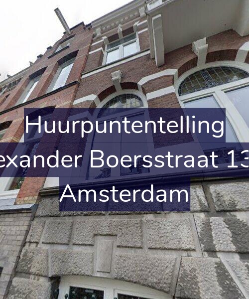 Foto gevel Huurpuntentelling voor Alexander Boersstraat 13-1, Amsterdam
