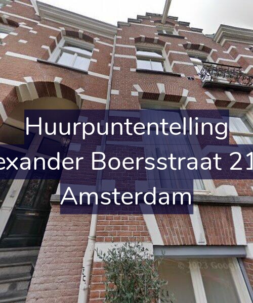 Foto gevel Huurpuntentelling voor Alexander Boersstraat 21-1, Amsterdam