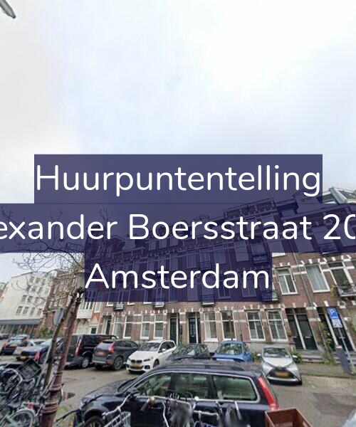 Foto gevel Huurpuntentelling voor Alexander Boersstraat 20-2, Amsterdam