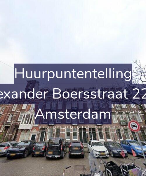 Foto gevel Huurpuntentelling voor Alexander Boersstraat 22-2, Amsterdam
