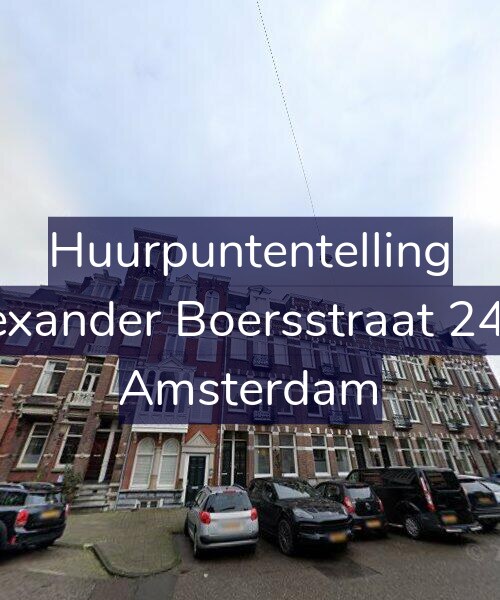 Foto gevel Huurpuntentelling voor Alexander Boersstraat 24-H, Amsterdam