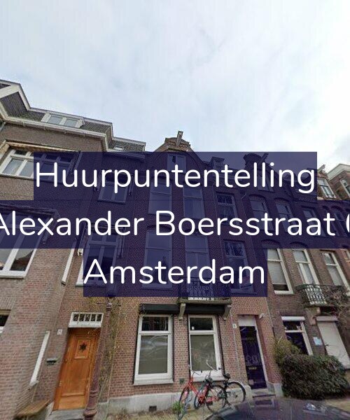 Foto gevel Huurpuntentelling voor Alexander Boersstraat 6, Amsterdam