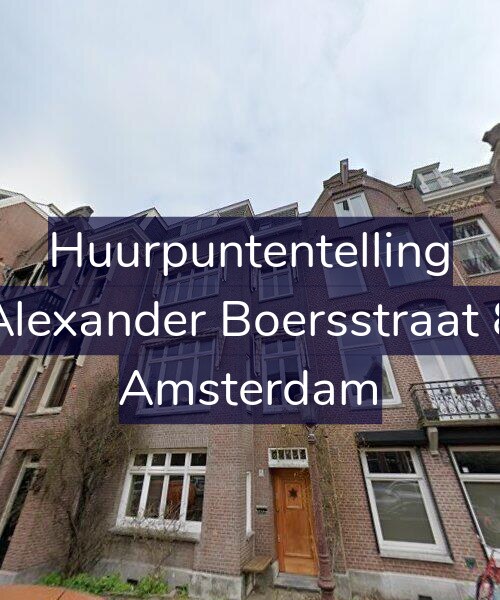 Foto gevel Huurpuntentelling voor Alexander Boersstraat 8, Amsterdam