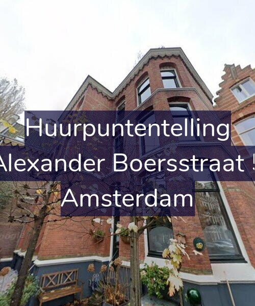 Foto gevel Huurpuntentelling voor Alexander Boersstraat 5, Amsterdam