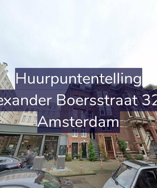 Foto gevel Huurpuntentelling voor Alexander Boersstraat 32-1, Amsterdam