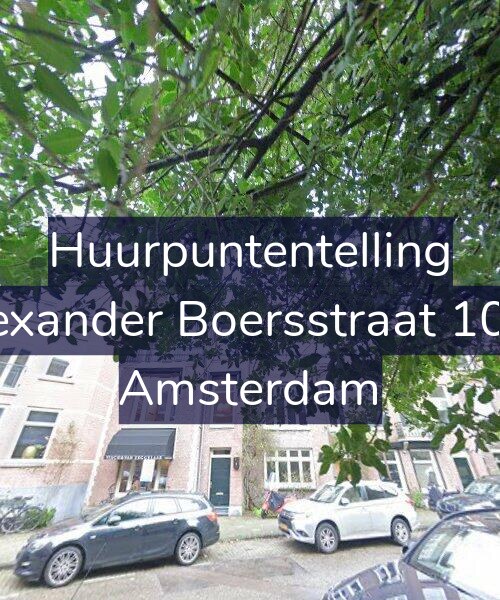 Foto gevel Huurpuntentelling voor Alexander Boersstraat 10-B, Amsterdam