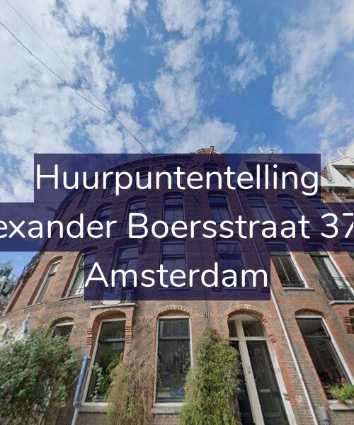 Foto gevel Huurpuntentelling voor Alexander Boersstraat 37-2, Amsterdam
