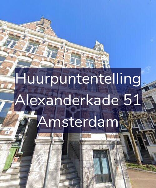 Foto gevel Huurpuntentelling voor Alexanderkade 51, Amsterdam