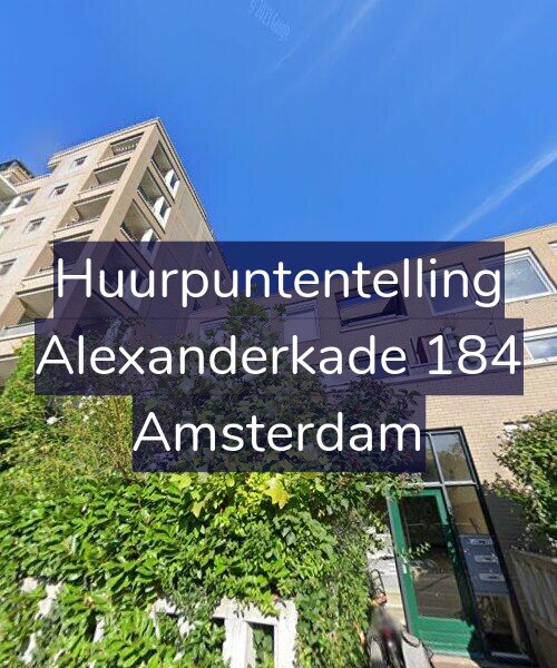 Foto gevel Huurpuntentelling voor Alexanderkade 184, Amsterdam