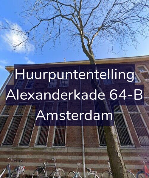 Foto gevel Huurpuntentelling voor Alexanderkade 64-B, Amsterdam