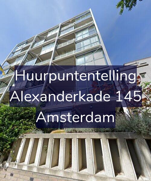 Foto gevel Huurpuntentelling voor Alexanderkade 145, Amsterdam