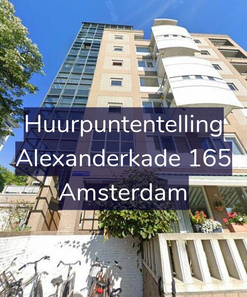 Foto gevel Huurpuntentelling voor Alexanderkade 165, Amsterdam