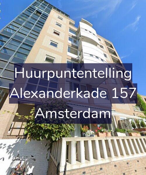 Foto gevel Huurpuntentelling voor Alexanderkade 157, Amsterdam