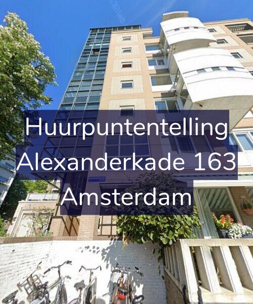 Foto gevel Huurpuntentelling voor Alexanderkade 163, Amsterdam