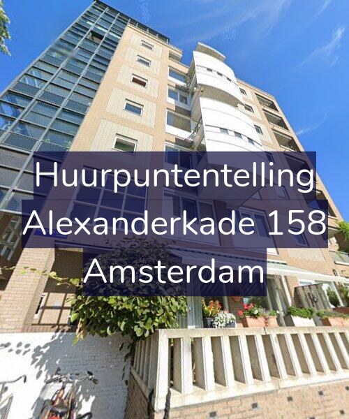 Foto gevel Huurpuntentelling voor Alexanderkade 158, Amsterdam
