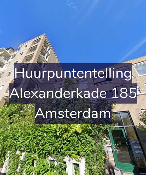 Foto gevel Huurpuntentelling voor Alexanderkade 185, Amsterdam