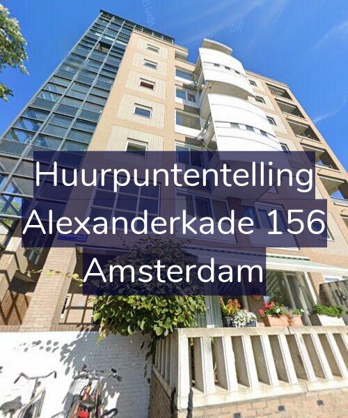 Foto gevel Huurpuntentelling voor Alexanderkade 156, Amsterdam