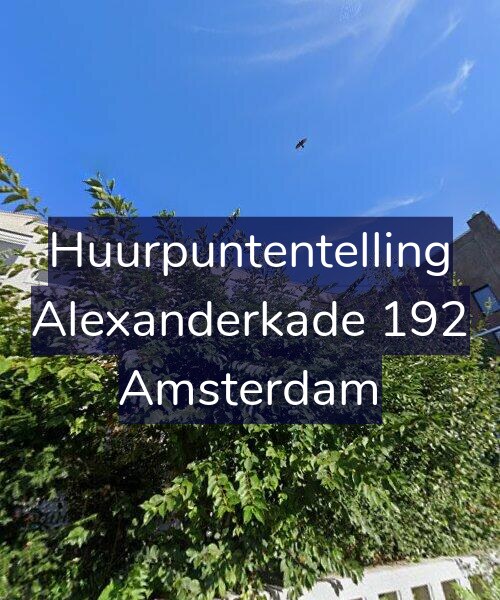Foto gevel Huurpuntentelling voor Alexanderkade 192, Amsterdam
