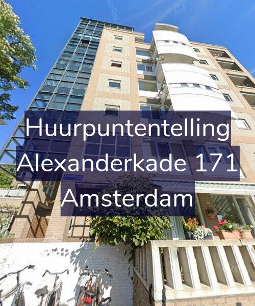 Foto gevel Huurpuntentelling voor Alexanderkade 171, Amsterdam