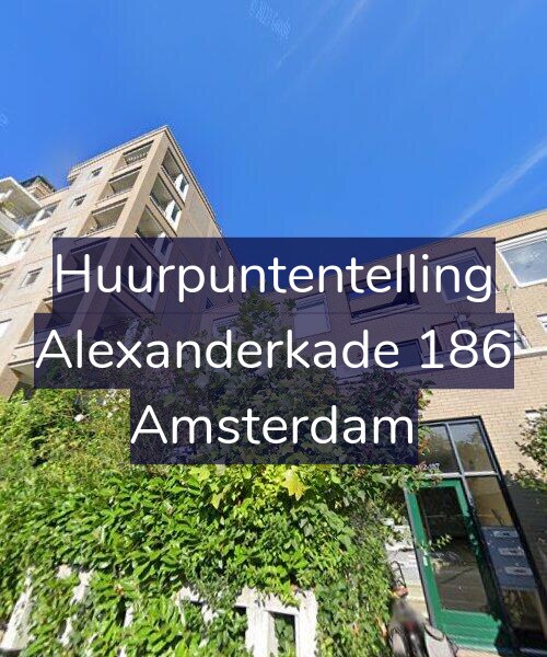 Foto gevel Huurpuntentelling voor Alexanderkade 186, Amsterdam