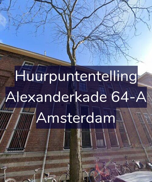 Foto gevel Huurpuntentelling voor Alexanderkade 64-A, Amsterdam