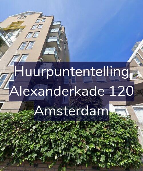 Foto gevel Huurpuntentelling voor Alexanderkade 120, Amsterdam