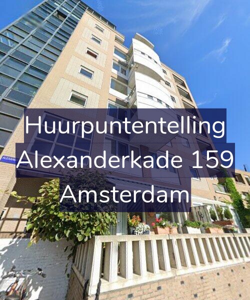 Foto gevel Huurpuntentelling voor Alexanderkade 159, Amsterdam