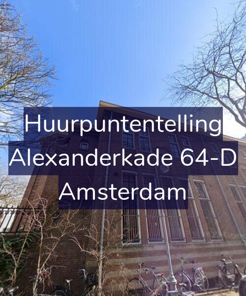 Foto gevel Huurpuntentelling voor Alexanderkade 64-D, Amsterdam