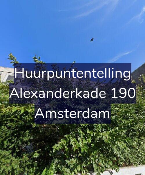 Foto gevel Huurpuntentelling voor Alexanderkade 190, Amsterdam