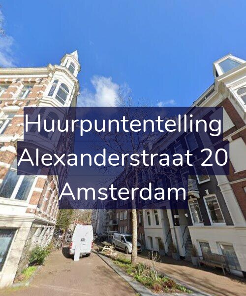 Foto gevel Huurpuntentelling voor Alexanderstraat 20, Amsterdam