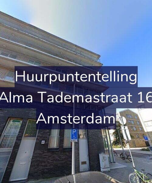 Foto gevel Huurpuntentelling voor Alma Tademastraat 16, Amsterdam