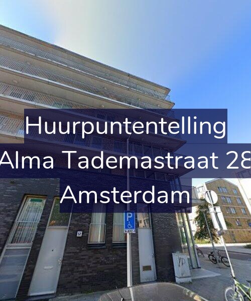Foto gevel Huurpuntentelling voor Alma Tademastraat 28, Amsterdam
