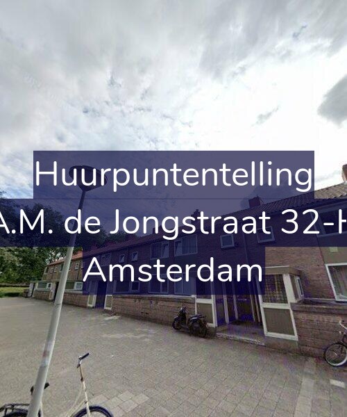Foto gevel Huurpuntentelling voor A.M. de Jongstraat 32-H, Amsterdam