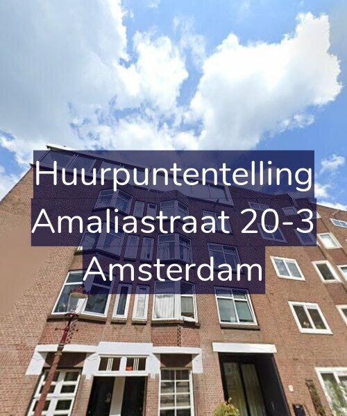 Foto gevel Huurpuntentelling voor Amaliastraat 20-3, Amsterdam