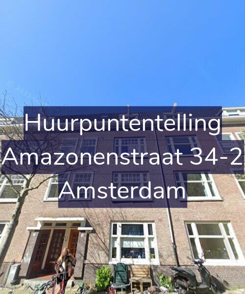 Foto gevel Huurpuntentelling voor Amazonenstraat 34-2, Amsterdam