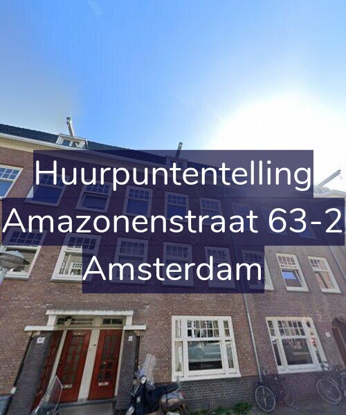 Foto gevel Huurpuntentelling voor Amazonenstraat 63-2, Amsterdam