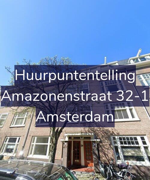 Foto gevel Huurpuntentelling voor Amazonenstraat 32-1, Amsterdam
