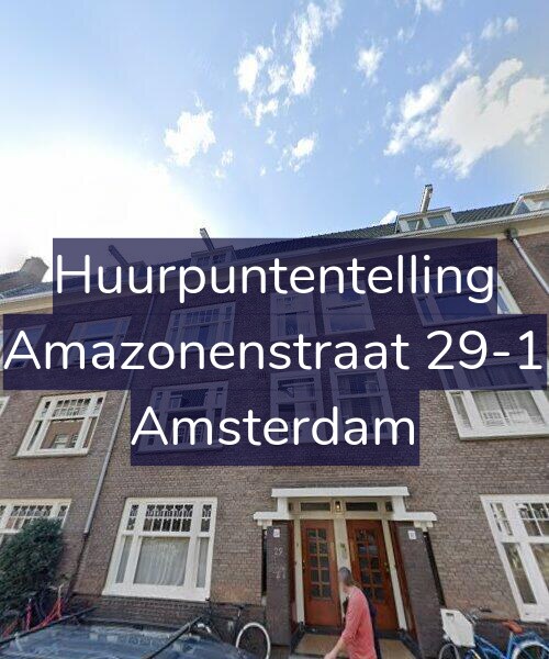 Foto gevel Huurpuntentelling voor Amazonenstraat 29-1, Amsterdam