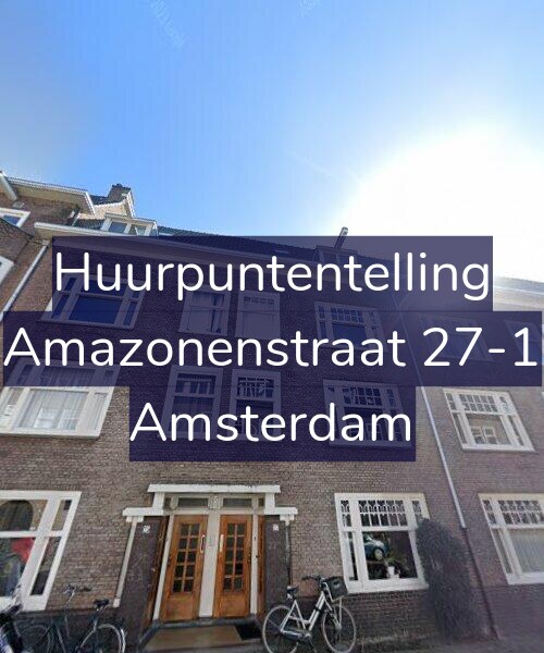 Foto gevel Huurpuntentelling voor Amazonenstraat 27-1, Amsterdam