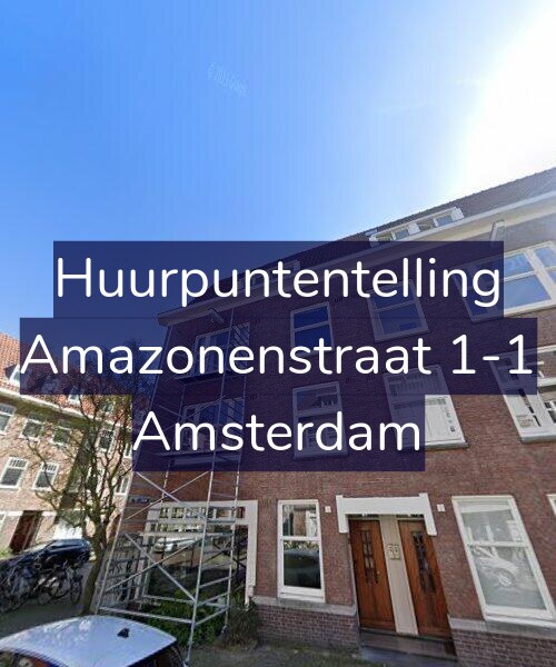 Foto gevel Huurpuntentelling voor Amazonenstraat 1-1, Amsterdam