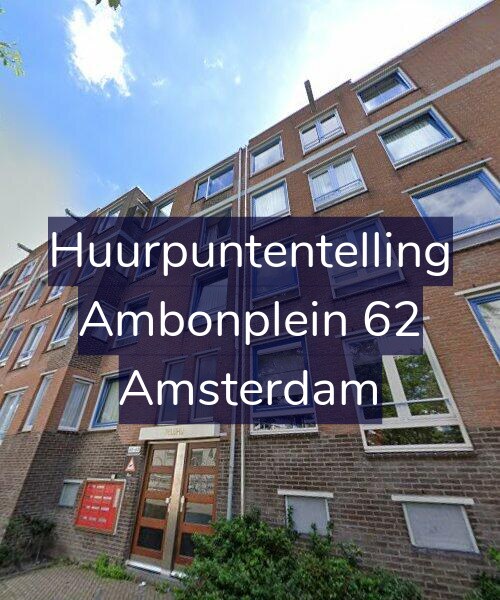 Foto gevel Huurpuntentelling voor Ambonplein 62, Amsterdam